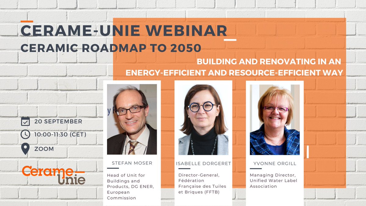 CerameUnie's tweet image. 🔴WE ARE LIVE! Watch @CerameUnie public webinar as our speakers discuss how the ceramic industry can help create EU energy-efficient building stock to meet the #decarbonisation objective.

#CeramicRoadmapto2050

👁️Watch here 👉 youtube.com/watch?v=7_cIQ3…