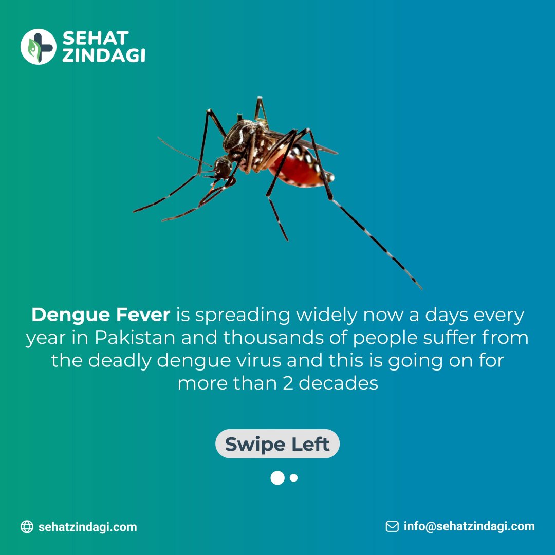 Sehat_Zindagi1's tweet photo. Dengue Fever is widely spreading in different regions of Pakistan now a days and everyone is affected with it.
With Sehat zindagi preventive steps, take care of yourself and your family from dengue.

#sehatzindagi #ehealth #trending #you #telemedicine #reels #heatlhcare... https://t.co/8E2CGMEup6