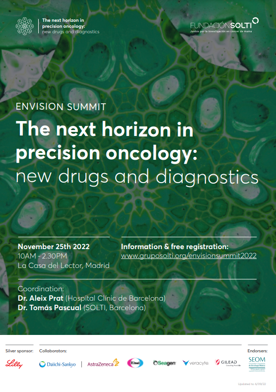 _SOLTI's tweet photo. 🔴𝗘𝗡𝗩𝗜𝗦𝗜𝗢𝗡 𝗦𝗨𝗠𝗠𝗜𝗧 is back in-person in a spectacular setting at the Casa del Lector in Madrid!
Register now👇
🗓️November 25th
🔗Registration: https://t.co/uE0RswzQBT
@prat_aleix @TomasPascualMD #ENVISIONSUMMIT #PrecisionOncology #CancerResearch #breastcancer https://t.co/O4wmCjn5Vb