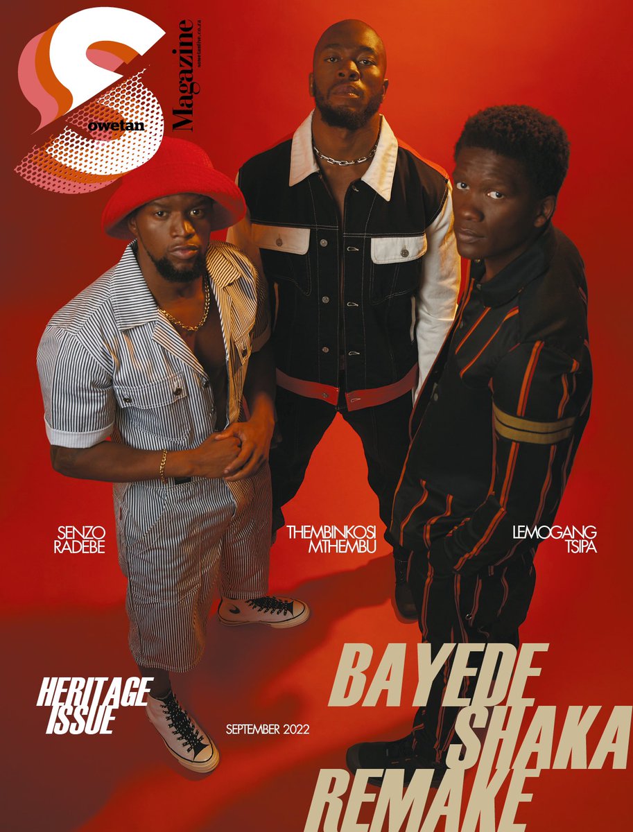 SowetanMag's tweet photo. Presenting SMag’s second cover for our annual #HeritageIssue.
Our cover stars Lemogang Tsipa, Senzo Radebe and Thembinkosi Mthembu are the names you need to know. https://t.co/BzS5PBE4rk