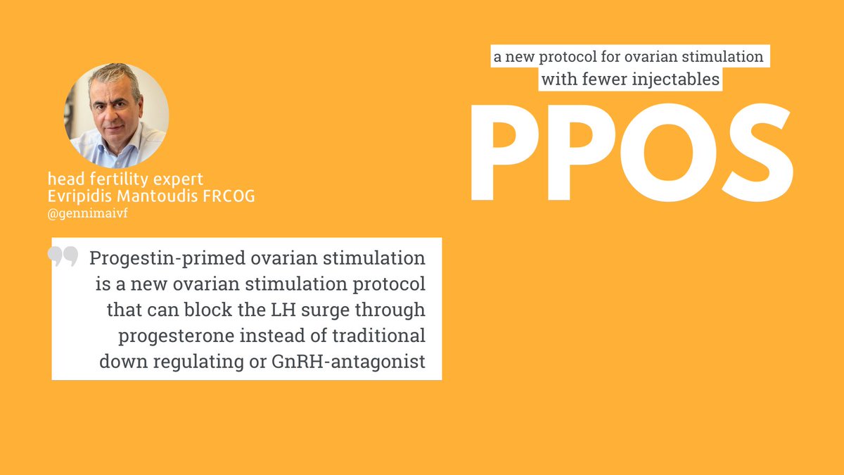 GennimaIVF's tweet photo. "A new protocol that is worth the attention. In my opinion, it may be an option because so far it has very good results. Of course, we must see the results both in clinical studies and in clinical practice.” #gennimaivf #ppos #ivfprotocol #ivftreatment https://t.co/tWW8Y0p1Cw