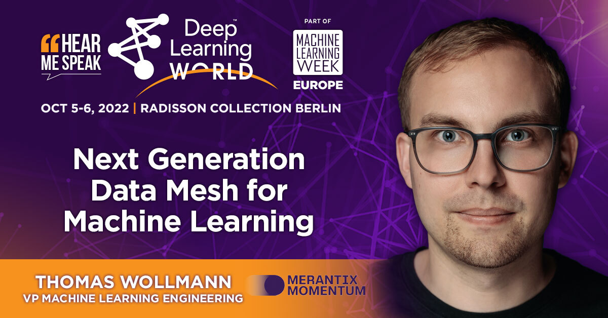 MMerantix's tweet photo. We are ready for the upcoming @MLWeekEurope and are honored to have our VP ML Engineering, Thomas Wollmann, hosting an exciting talk about next-generation data mesh for machine learning ๐
#opensource #deeplearning #python #squirrelcore #AI #data #datascience #datamesh #OSS https://t.co/LsuKj4nfW6