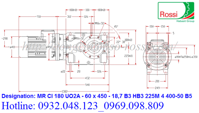 Máy móc công nghiệp: Bộ Giảm tốc Rossi MR CI 180 UO2A - 60 x 450 - 18,7 B3 HB3 2 FdFSbmiacAEtgLW?format=png&name=small