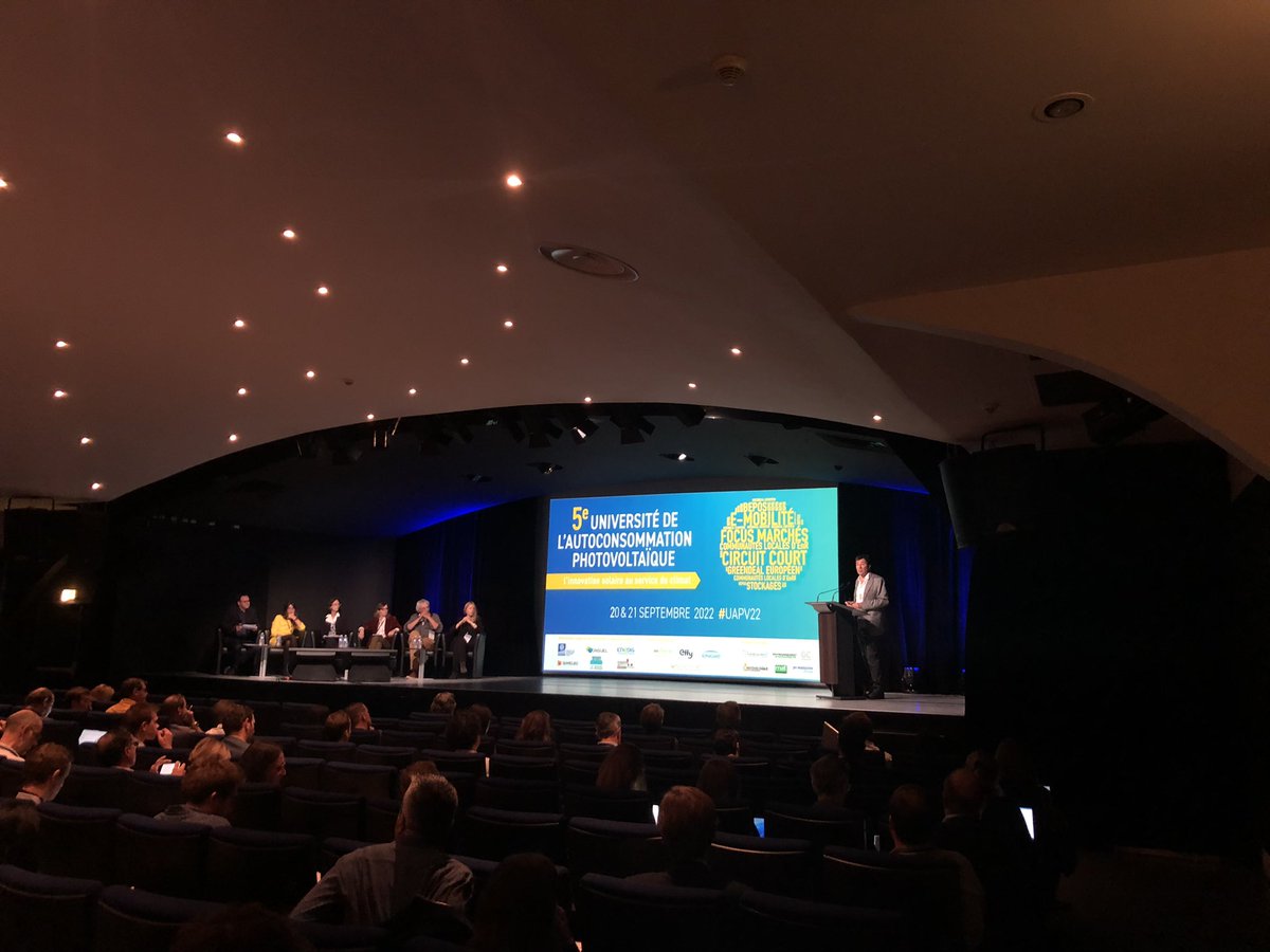 ENERPLAN's tweet photo. Ouverture de la 5e édition de l’Université de l’autoconsommation photovoltaïque. ☀️⚡️ plus de 200 personnes attendues ce jour à l’espace Saint Martin de Paris et 500 en ligne. https://t.co/273GK7lfVX
