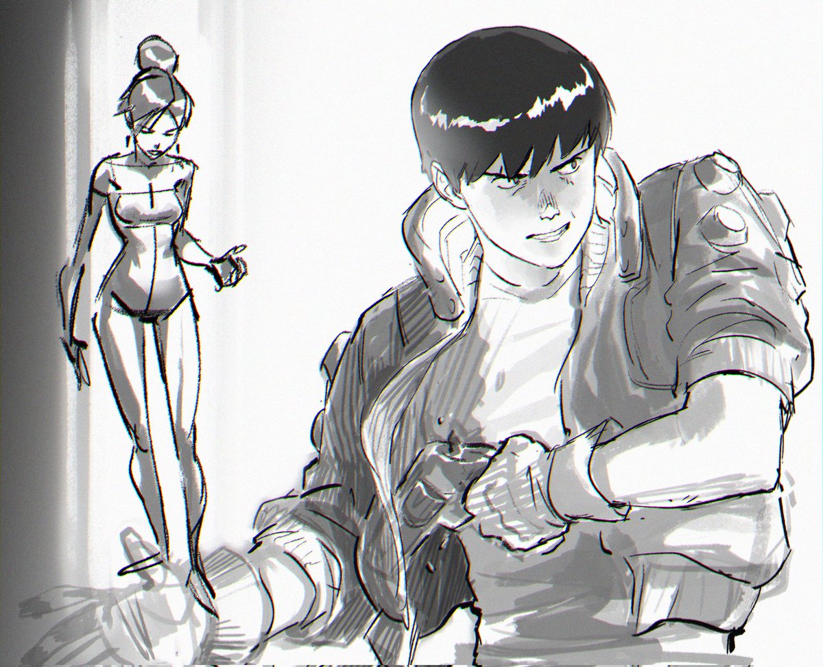 phrunzoid's tweet photo. #Akira #CyberpunkEdgerunners #characterart https://t.co/YAJ6w9BYlM