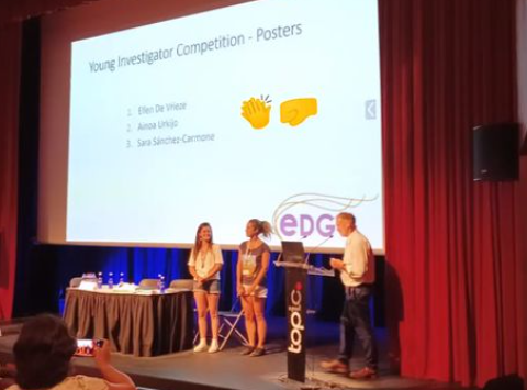ForNaLab's tweet photo. Our #grassland nerds received prices at #edgg! 🌻
Jorunn Dieleman and @iris_moeneclaey for their presentations 👏
Ellen Devrieze for her poster 👏
Wauw congrats! 🎉🥳 https://t.co/fnl235jSBm