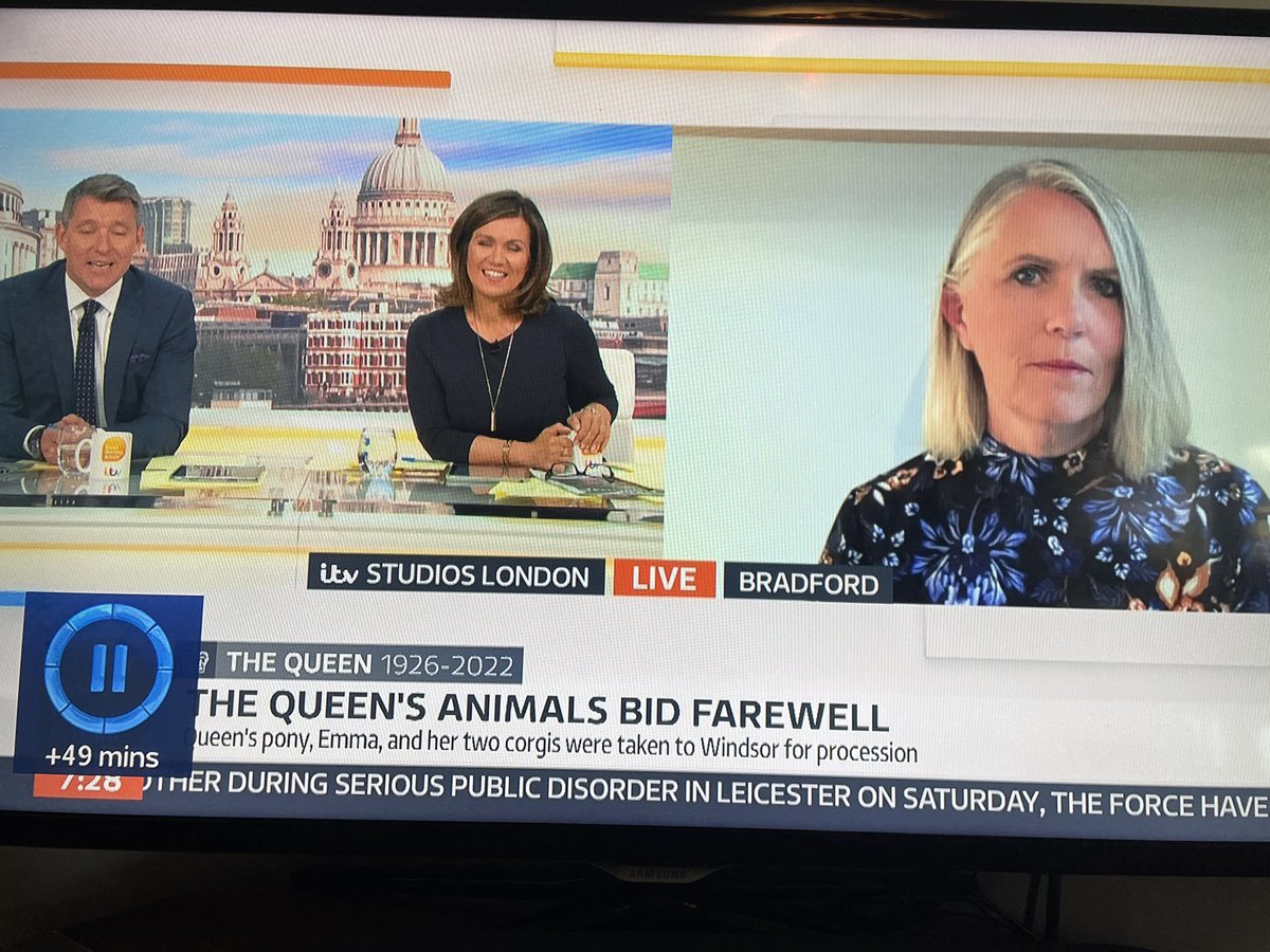 nancyoneill99's tweet photo. Well, think my media career is over but it’s been an amazing experience #QueenElizabethII #funeral  thanks @GMB @benshephard @susannareid100 https://t.co/WVB8GEcf76