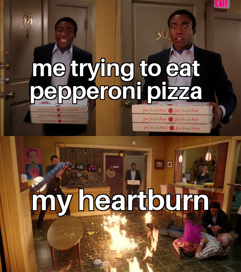 Me 10mins ago trying to eat pizza. 😭