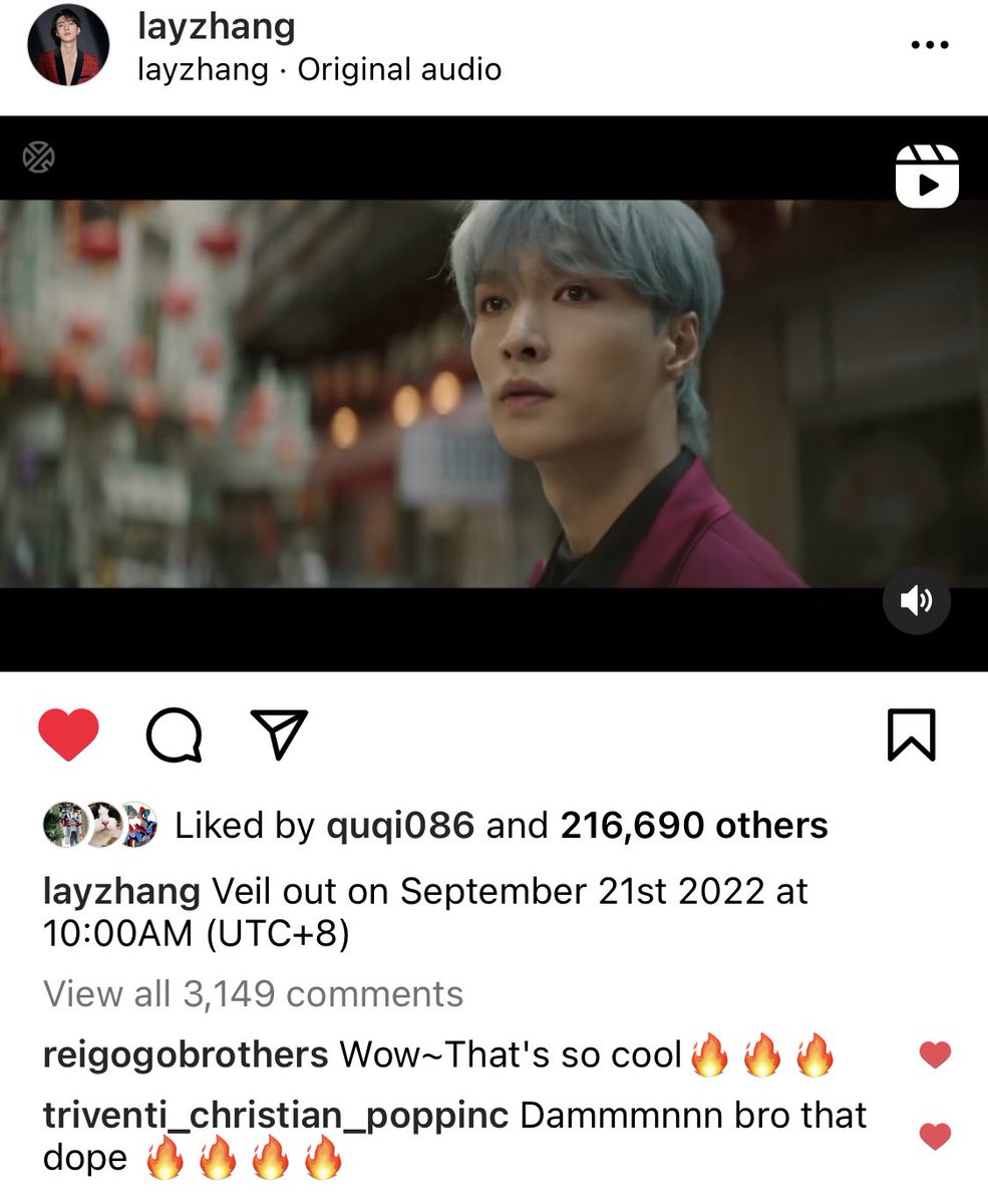 gogobrothers rei and poppin c commented on yixing’s IG post!