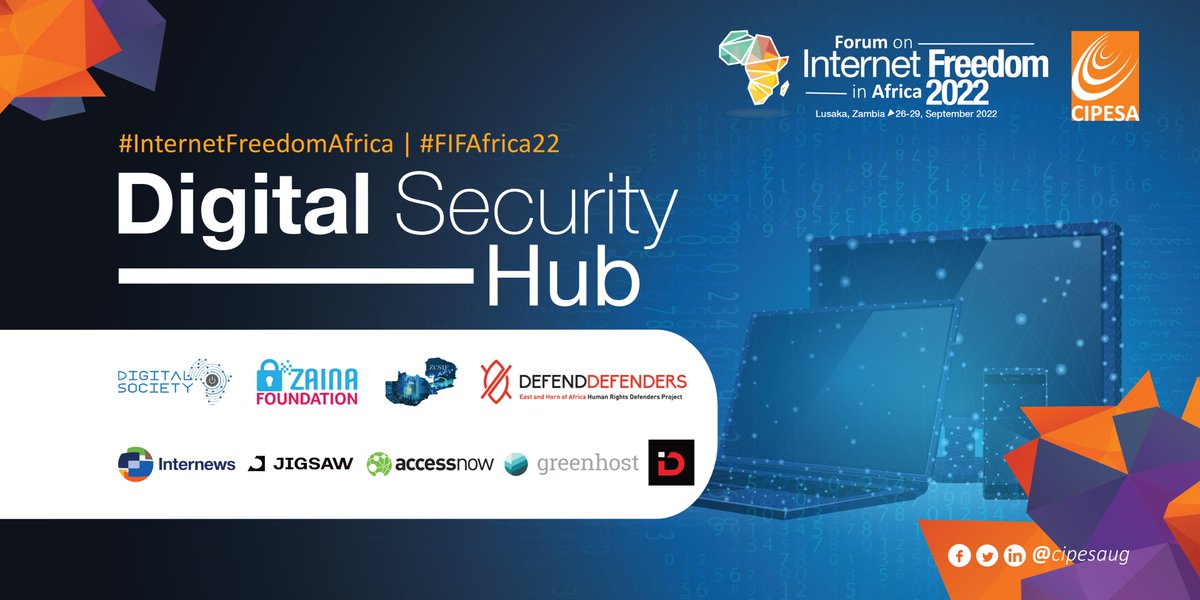 Digital Security 🇺🇬 (@digitalsec_doc) on Twitter photo At #FIFAfrica22, <a href="/goleandrew/">Gole Andrew</a> will join the multi-lingual Digital Security hub, which comprises <a href="/accessnow/">Access Now</a> <a href="/cipesaug/">CIPESA</a> <a href="/digisocAfrica/">Digital Society Africa</a> <a href="/encryptUg/">Encrypt Uganda | Redefining Digital Space</a> <a href="/Internews/">Internews</a> <a href="/greenhost/">Greenhost</a> <a href="/Jigsaw/">Jigsaw</a> <a href="/DefendDefenders/">DefendDefenders</a> <a href="/ZainaFoundation/">ZainaFoundationtz</a> #InternetFreedomAfrica #DigitalSecurity At #FIFAfrica22, <a href="/goleandrew/">Gole Andrew</a> will join the multi-lingual Digital Security hub, which comprises <a href="/accessnow/">Access Now</a> <a href="/cipesaug/">CIPESA</a> <a href="/digisocAfrica/">Digital Society Africa</a> <a href="/encryptUg/">Encrypt Uganda | Redefining Digital Space</a> <a href="/Internews/">Internews</a> <a href="/greenhost/">Greenhost</a> <a href="/Jigsaw/">Jigsaw</a> <a href="/DefendDefenders/">DefendDefenders</a> <a href="/ZainaFoundation/">ZainaFoundationtz</a> #InternetFreedomAfrica #DigitalSecurity