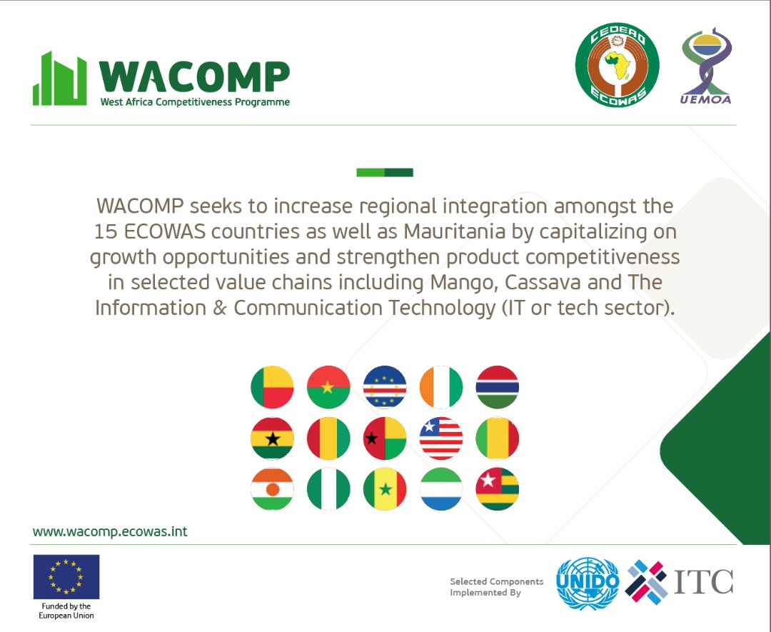 WACOMPGhana's tweet photo. The #MatchMeetTrade #WestAfricaConnect starts today. This year's hybrid event is focused on #cassava #mango  and #ict value chains. 

You can join the conference sessions here 👉🏾:https://t.co/OCQTvPY0Gq https://t.co/cnBGCE5F4V