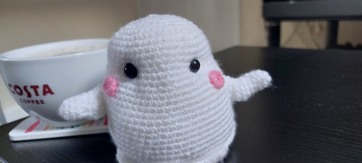 Sharing my coffee this morning with a ghostie friend who demanded to be the centre of attention 

All Halloween Stock available now

#Crochet #CraftyCharlotteCrochet #Amigurumi #Halloween #Halloween2022 #HalloweenDecorations #HalloweenDecor #Ghost #Etsy #Spooky #SmallBusiness