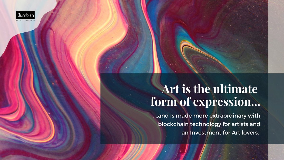 Jumbishcreation's tweet photo. At Jumbish, we are creating a supremacy on how people invest in art. Art is the highest form of expressing oneself.

Our way of thinking, creating, and consuming is altered from Digital to PhyGital in its best iteration. Not that it is greater than ever before in terms of value, https://t.co/9EHVmL8dcE