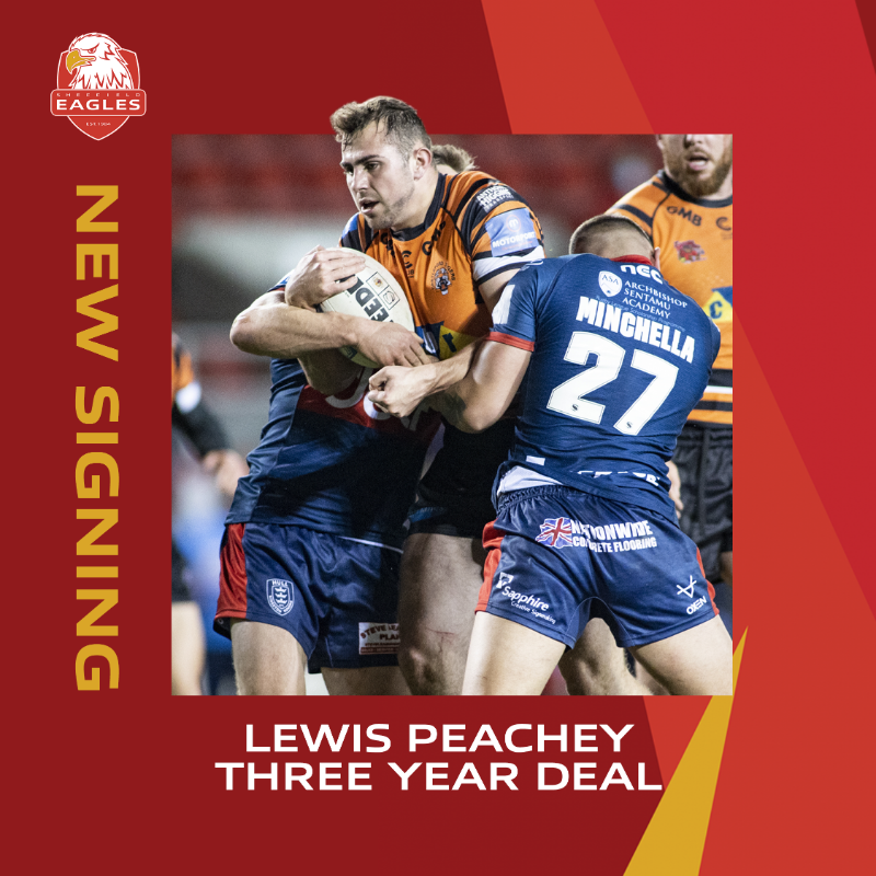 SheffieldEagles's tweet photo. 𝐋𝐈𝐅𝐄'𝐒 𝐀 𝐏𝐄𝐀𝐂𝐇

🤝 Our first new signing for the 2023 season is forward Lewis Peachey on a three-year deal. 

⬇️ Read more about the former @CTRLFC and @ThunderRugby man below.

📸: @ADCP_Official
🦅 #TheEaglesAreHere