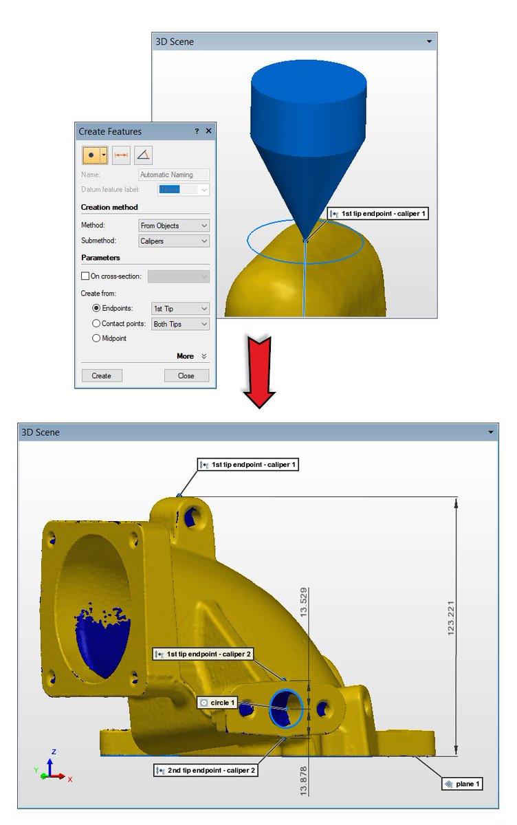 PolyWorksIndia's tweet photo. 💡 PolyWorks|Inspector™ Tips 💡

Learn how to combine features and calipers to take measurements that may seem impossible in our latest PolyWorks® tip: https://t.co/ZX5XHToY5F

#PolyWorksTips #PolyWorksMS2022 #3dscanning https://t.co/Ohxl9qtHiS