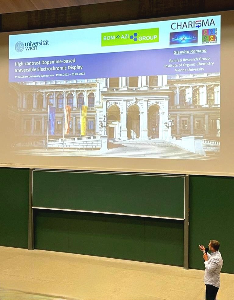 Gianvito Romano ESR 1 in CHARISMA project presented his PhD work during the 2nd DoSChem University Symposium 2022.