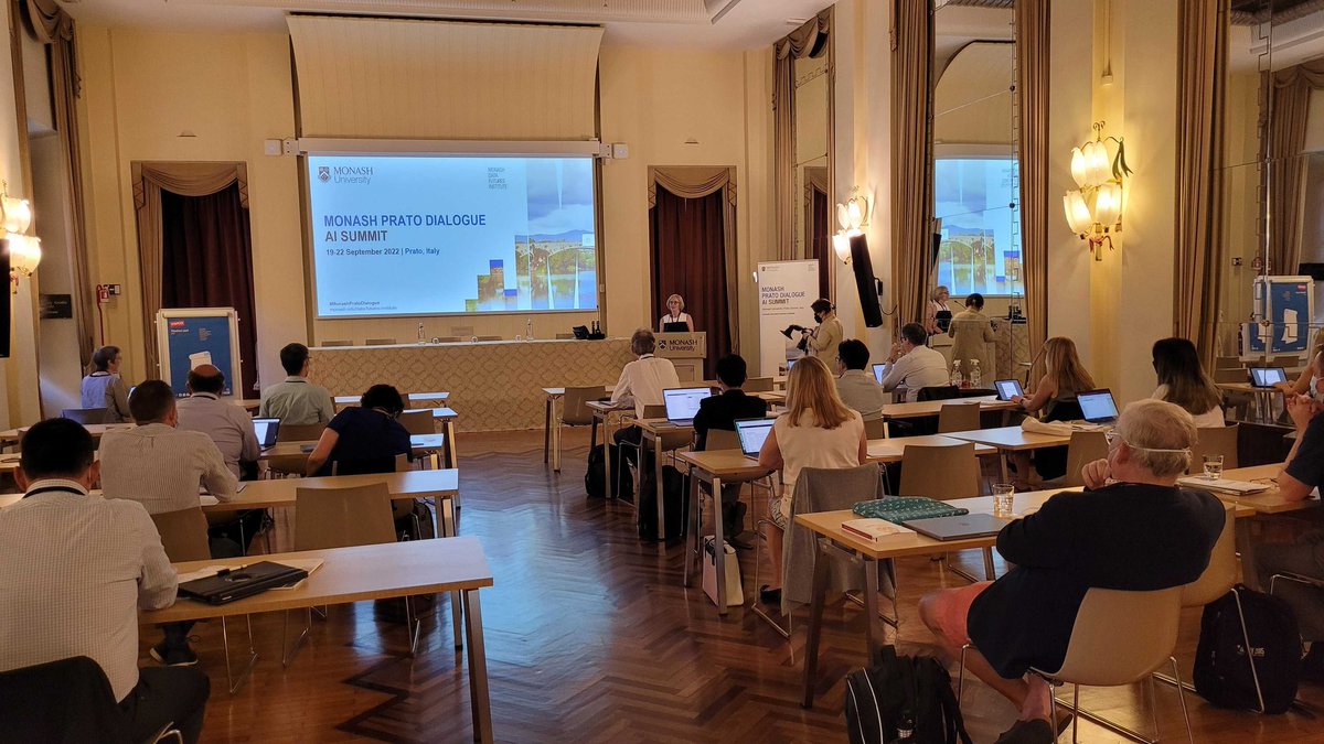 monashAI_inst's tweet photo. Our Director @JBatstone kicks off the proceedings of the #MonashPratoDialogue AI Summit at @MonashUni Prato Centre in Italy. 

Thank you to everyone joining us here. https://t.co/JVkEKcwkU0