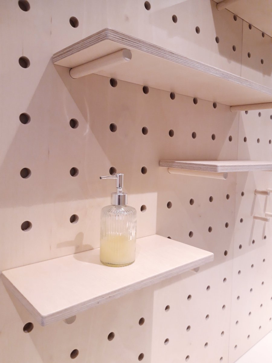 LScarffDesign's tweet photo. Our #pegboard design is great for a #homeoffice. Three sizes of shelf can be located anywhere on the board with pegs for hanging keys, clothes or pictures. This versatile system can be supplied with coloured #laminate or #linoleum for the #shelves 
#homeoffice #working_from_home https://t.co/1Lz0TZv0LU