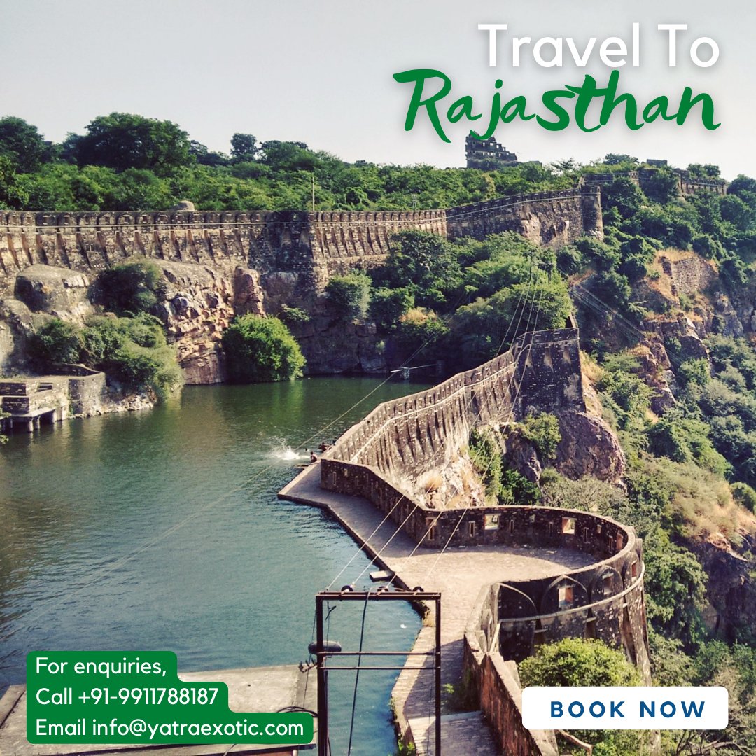 ExoticYatra's tweet photo. #rajasthan #rajasthantourism #incredibleindia

Experience Rajasthan, an important border state in India, it is one of the most popular tourist destination among Indian and foreign travellers due to its landscape, forts &amp; palaces, heritage &amp; culture, thar desert, and wildlife. https://t.co/n5rNLXa4Eh