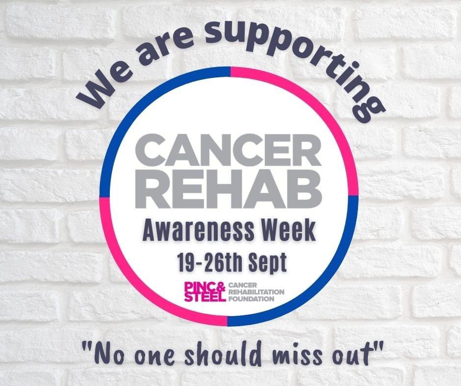 Cancer rehab is not focussed on the disease. It is focused on the people, and helping them get back to living. 
PINC&amp;STEEL has supported physios &amp; OTs across more than 30 countries so they are able to offer support to anyone with a cancer diagnosis
#CRAW2022 #nooneshouldmissout