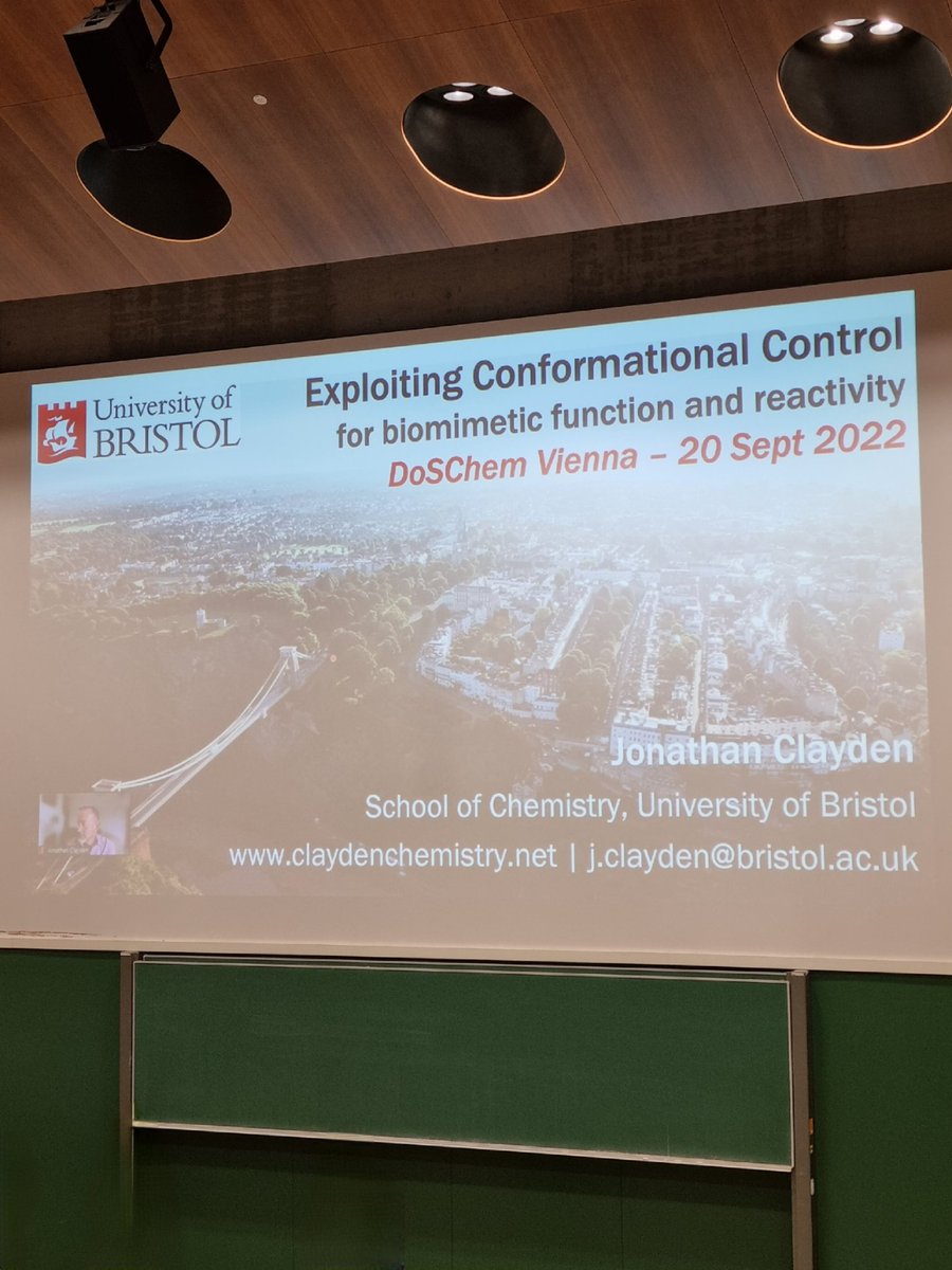 Jonathan Clayden talk during the 2nd DoSChem University Symposium 2022.