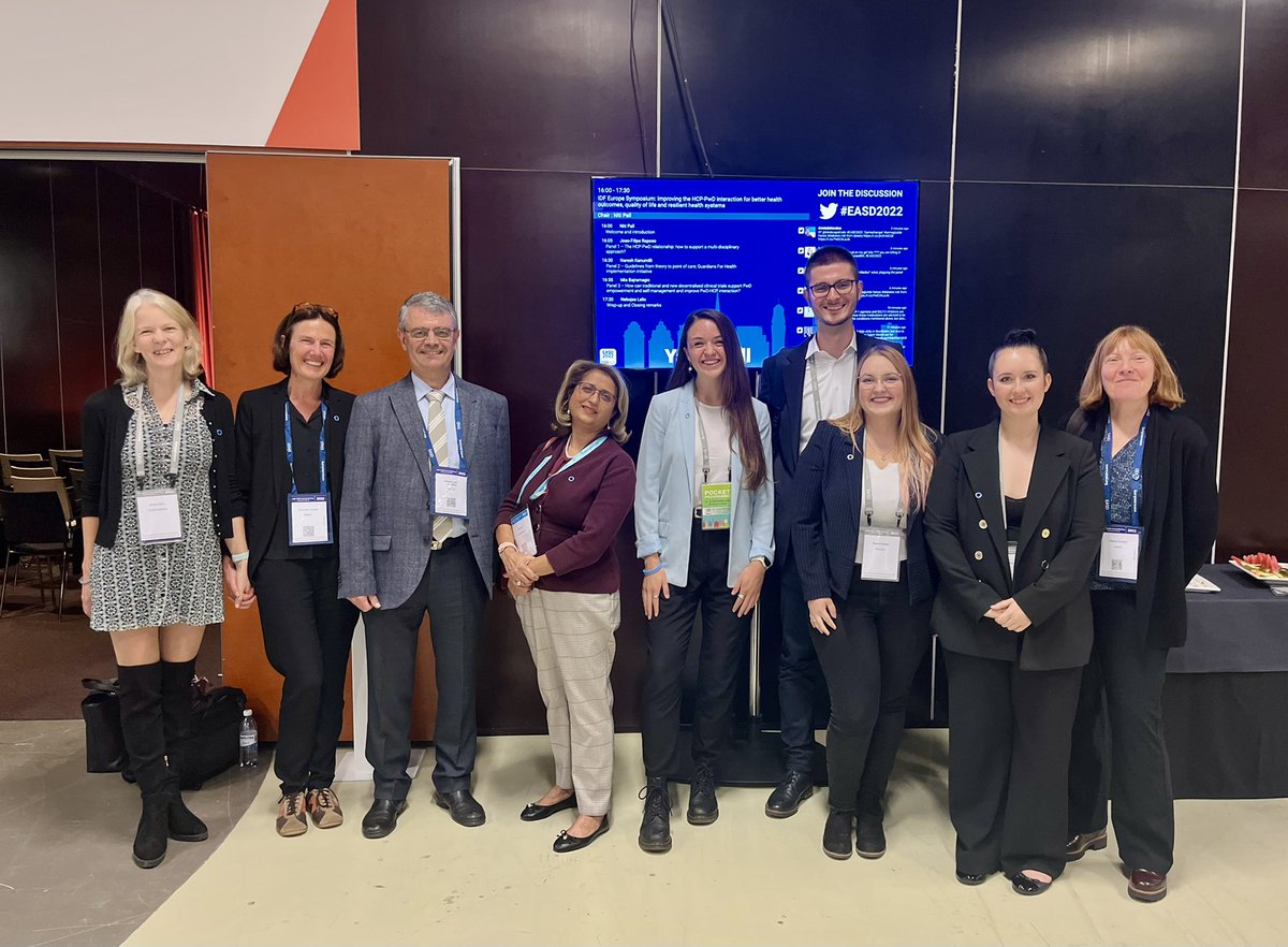 IDFEuropeBXL's tweet photo. Team IDF Europe at #EASD2022! 👋🏻 If you’re attending and you see any of us around, we are always happy to talk or grab a coffee. ☕️ For more information about our current initiatives and goals, come visit us at our booth in Exhibition Hall! https://t.co/IWDLITc8JX