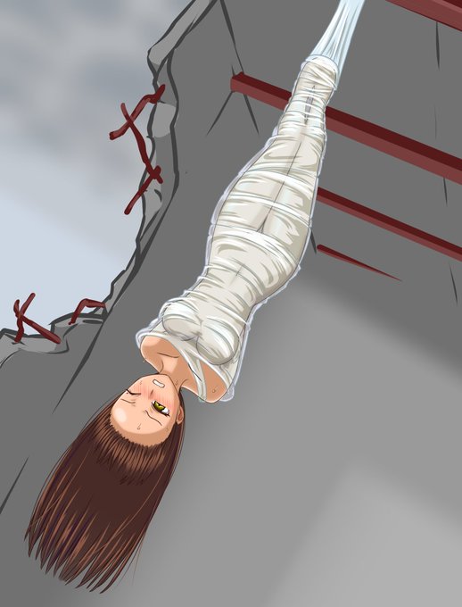 skeb納品いたしましたー!! また新しいビジュアルの蜘蛛糸です 