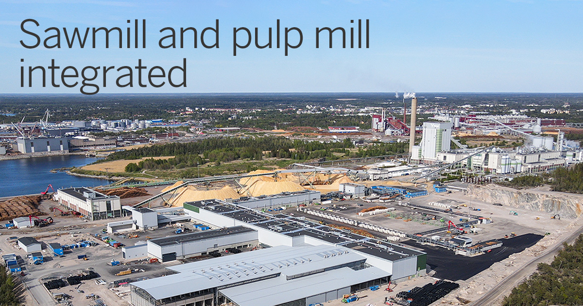 The new Rauma sawmill is integrated with Metsä Fibre’s pulp mill on the same site. The integrated mill will make optimal use of wood material. In the future, the integration will enable completely fossil free production for both mills.

Read more: ow.ly/BkW550KFgkk