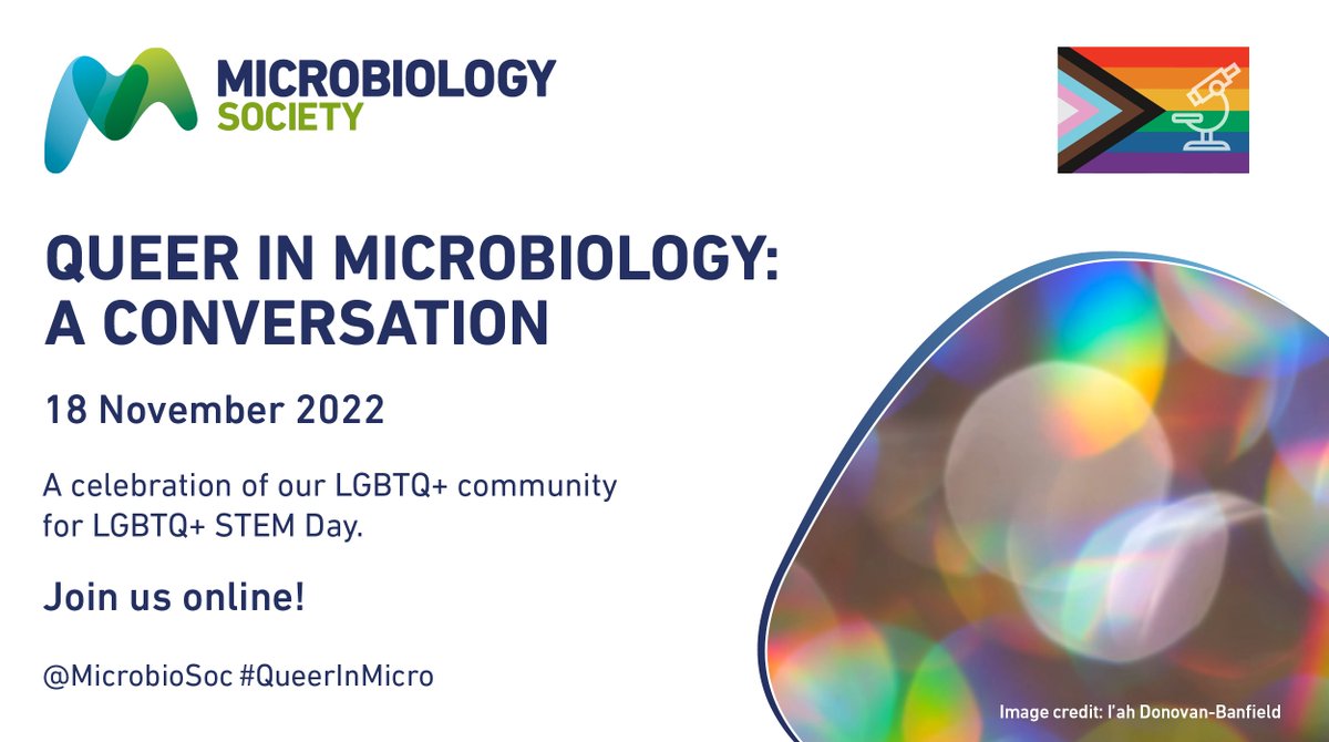 MicrobioSoc's tweet photo. โAre you #LGBTQ and working in microbiology? Join us for #QueerInMicro on #LGBTQSTEMDay! ๐ณ๏ธโ๐
@JMellad of @StartCodon will be one of our wonderful panellists taking part in the discussion on the day! https://t.co/5NY5mcEIMo ๐
@bfrancescol @DanSalves_ @idb_virology @RebeeLou https://t.co/tEAKcsH4dM