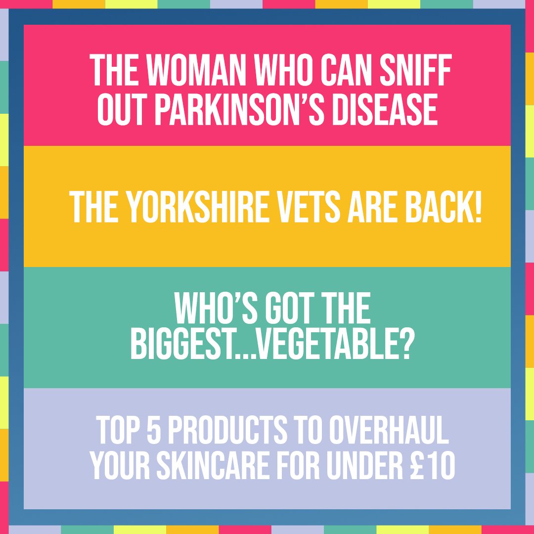 Steph's Packed Lunch (@packedlunchc4) on Twitter photo On today's show we're joined by the stars of <a href="/theyorkshirevet/">The Yorkshire Vet</a>, <a href="/stumpw0rk50/">Joy Milne</a>, the woman who can sniff out Parkinson’s disease plus <a href="/denise_vanouten/">Denise Van Outen ⚡️</a>, <a href="/SayeedaWarsi/">Sayeeda Warsi</a> and <a href="/FreddyForster/">Frederick Forster</a> join Steph in the studio!
Catch us at 12:30pm on <a href="/Channel4/">Channel 4</a> 📺#StephsPackedLunch On today's show we're joined by the stars of <a href="/theyorkshirevet/">The Yorkshire Vet</a>, <a href="/stumpw0rk50/">Joy Milne</a>, the woman who can sniff out Parkinson’s disease plus <a href="/denise_vanouten/">Denise Van Outen ⚡️</a>, <a href="/SayeedaWarsi/">Sayeeda Warsi</a> and <a href="/FreddyForster/">Frederick Forster</a> join Steph in the studio!
Catch us at 12:30pm on <a href="/Channel4/">Channel 4</a> 📺#StephsPackedLunch