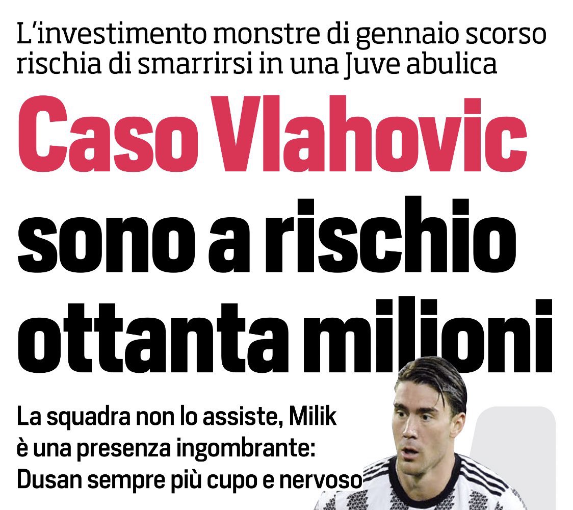 🚨كورسبورت: قضية فلاهوفيتش ، أزمة يوفنتوس تعرض 80 مليون استثمار للخطر.  لم يساعده الفريق ، وأصبح دوسان كئيبًا وعصبيًا بشكل متزايد