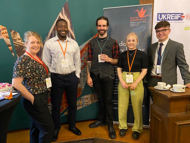 SmithGoodPR's tweet photo. Some of the SG team were at the Breakfast & #Networking session of @BENetworking. You will find them at their stand throughout the day and Jen will be taking to the stage at 11:00 for 'Communicating #Sustainability'. Come and say hello! #GreaterManchesterDevelopmentConference https://t.co/jGPEgrpX0y