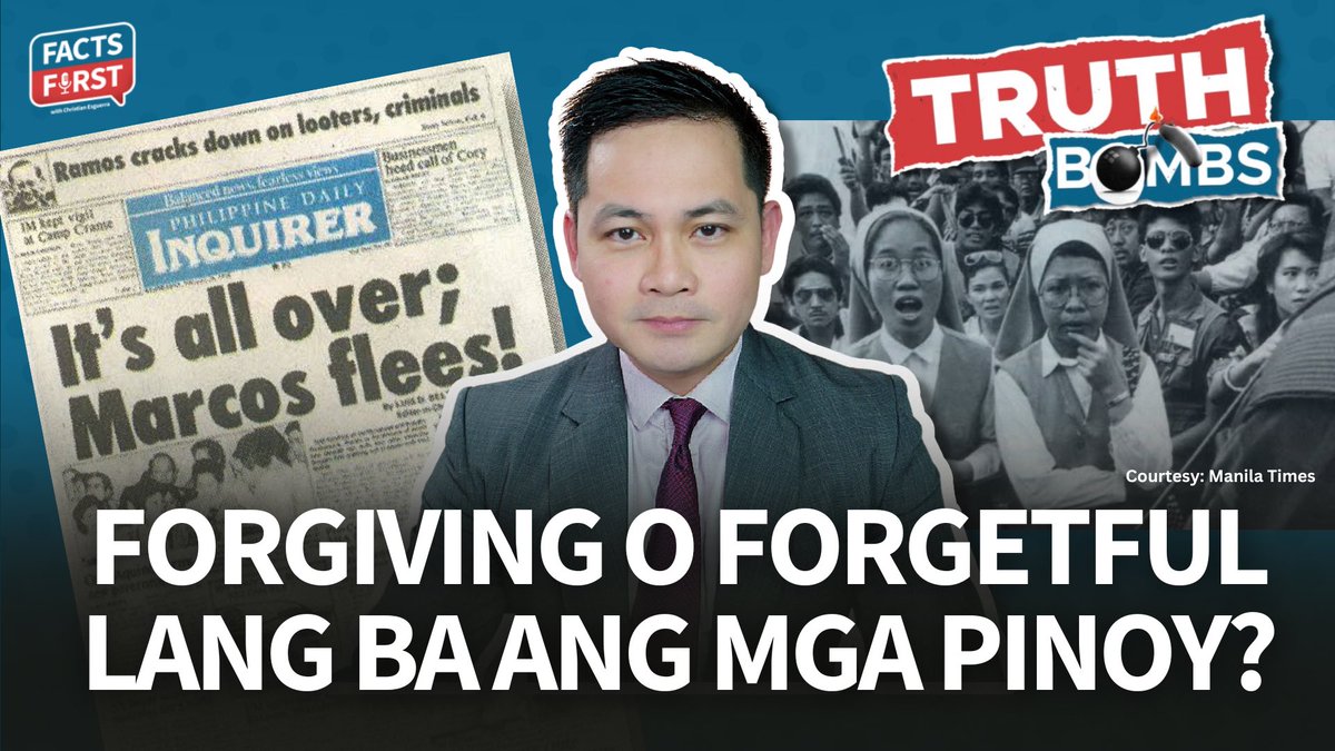 IanEsguerra's tweet photo. Our latest #FactsFirst #TruthBombs examines our attitudes and lost opportunities 50 yrs after ML declaration, and 36 yrs after we ousted the dictator.

Watch: https://t.co/dxN6AjX6RX https://t.co/PzOOzqFwwl