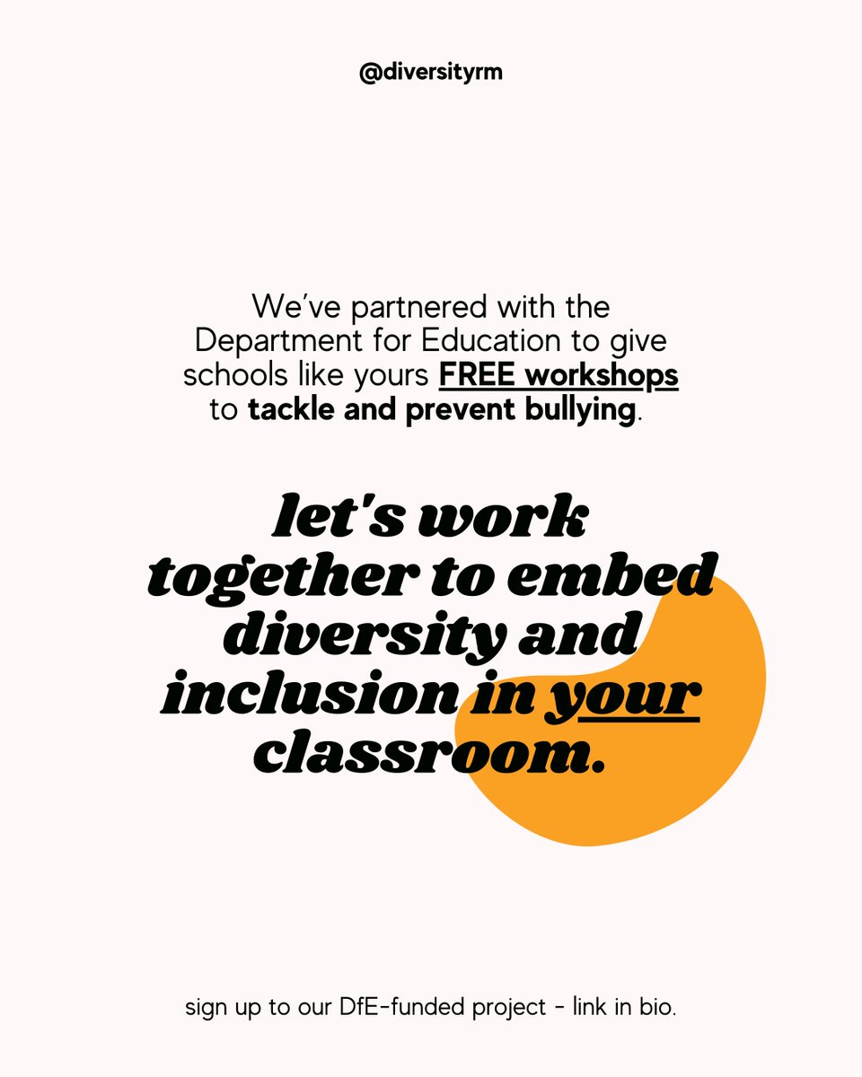 📢📢 Calling ALL educators! Is your school doing enough to champion diversity? Let's work together to tackle and prevent bullying. Start the year right with our free anti-bullying staff trainings funded by 
<a href="/educationgovuk/">Department for Education</a>. Register now: diversityrolemodels.org/news/embracing… #BacktoSchool2022