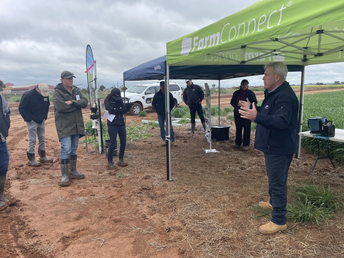 “Driving yields, water efficiency &amp; reducing labour through automated irrigation” At last Thursday’s #OptimisingIrrigatedGrains Field Day Kevin Saillard from <a href="/RubiconWater/">Rubicon Water</a> aims to achieve “yields per Meg rather than yields per hectare” ~ Making the most out of the water you have