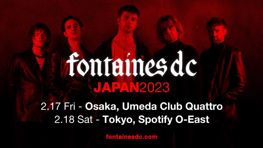 We’re coming to Japan in February 2023. Get your tickets here eplus.jp/fontainesdc23-…