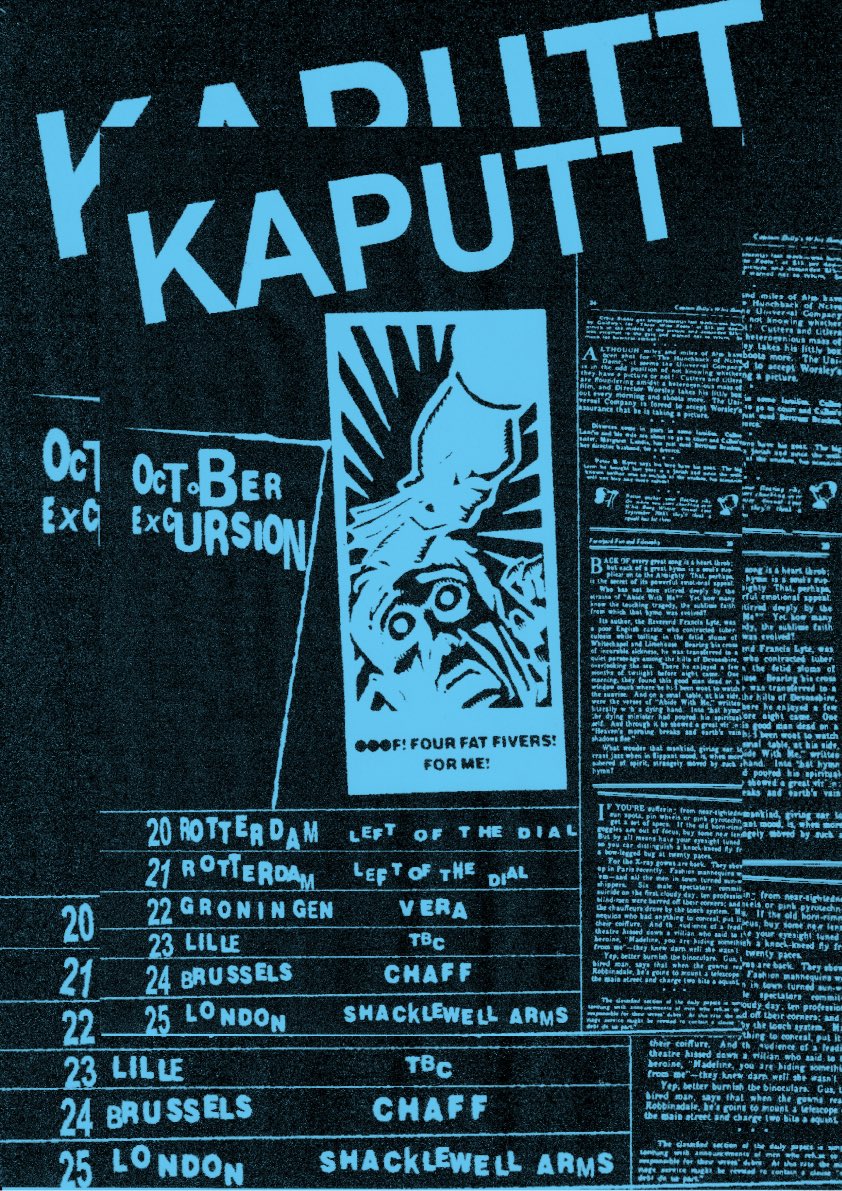 HELLO 

A month today we are off to Europe. Come and spend time. Truly cannot wait. 

20 - Rotterdam 
21 - Rotterdam 
22 - Groningen
23 - Lille 
24 - Brussels 
25 - London
