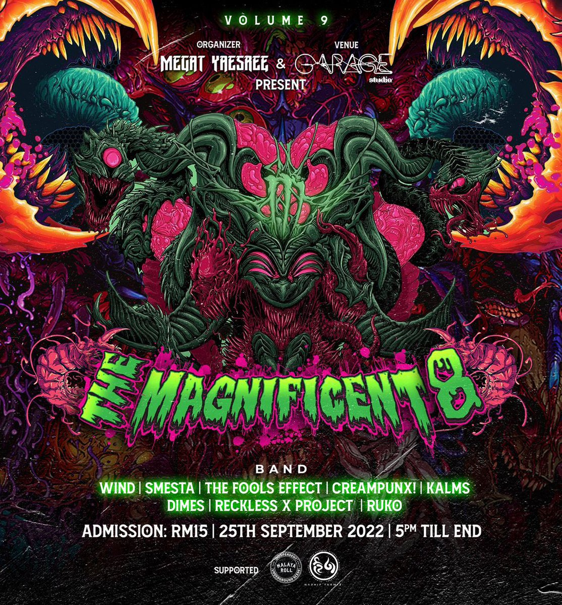 KUALA LUMPUR | 25/2022: LETS GET WASTED!! #magnificient8 #garagestudio

Along side with:

<a href="/dimesmp3/">Dimes</a> 
<a href="/WindBand1/">WIND Band</a> 
<a href="/thefoolseffect/">The Fools Effect</a> 
@CreamPunx 
<a href="/SMESTAMY/">S M E S T A</a> 
<a href="/kalmsmusic/">Kalms</a> 
#recklessxproject

 @garage_studio_my <a href="/Megat_Yaesree/">Megat Yaesree</a> 

SMASH? SMASH.