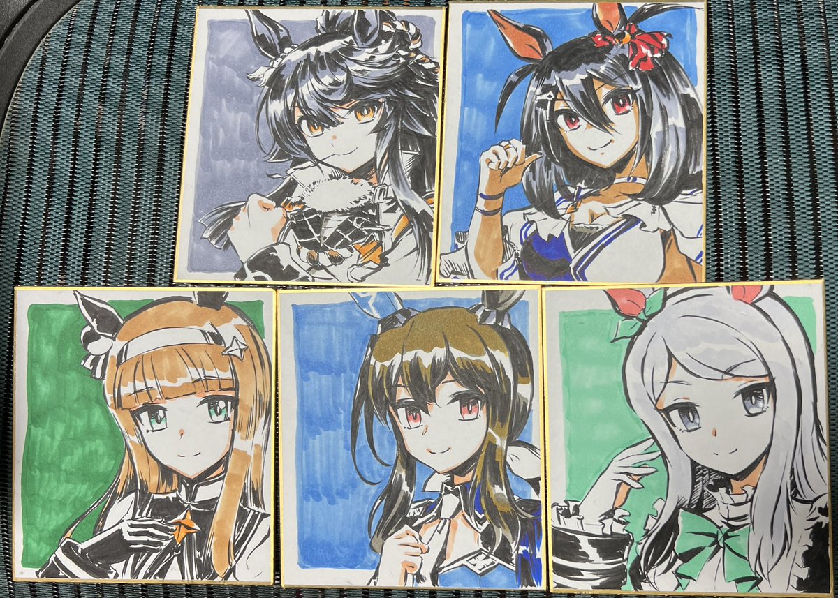 メジロマックイーン(ウマ娘) 「【プリステ25R新作】DESUWAアクリルクリップバッジ&amp;色紙(いずれか」|あzまのイラスト