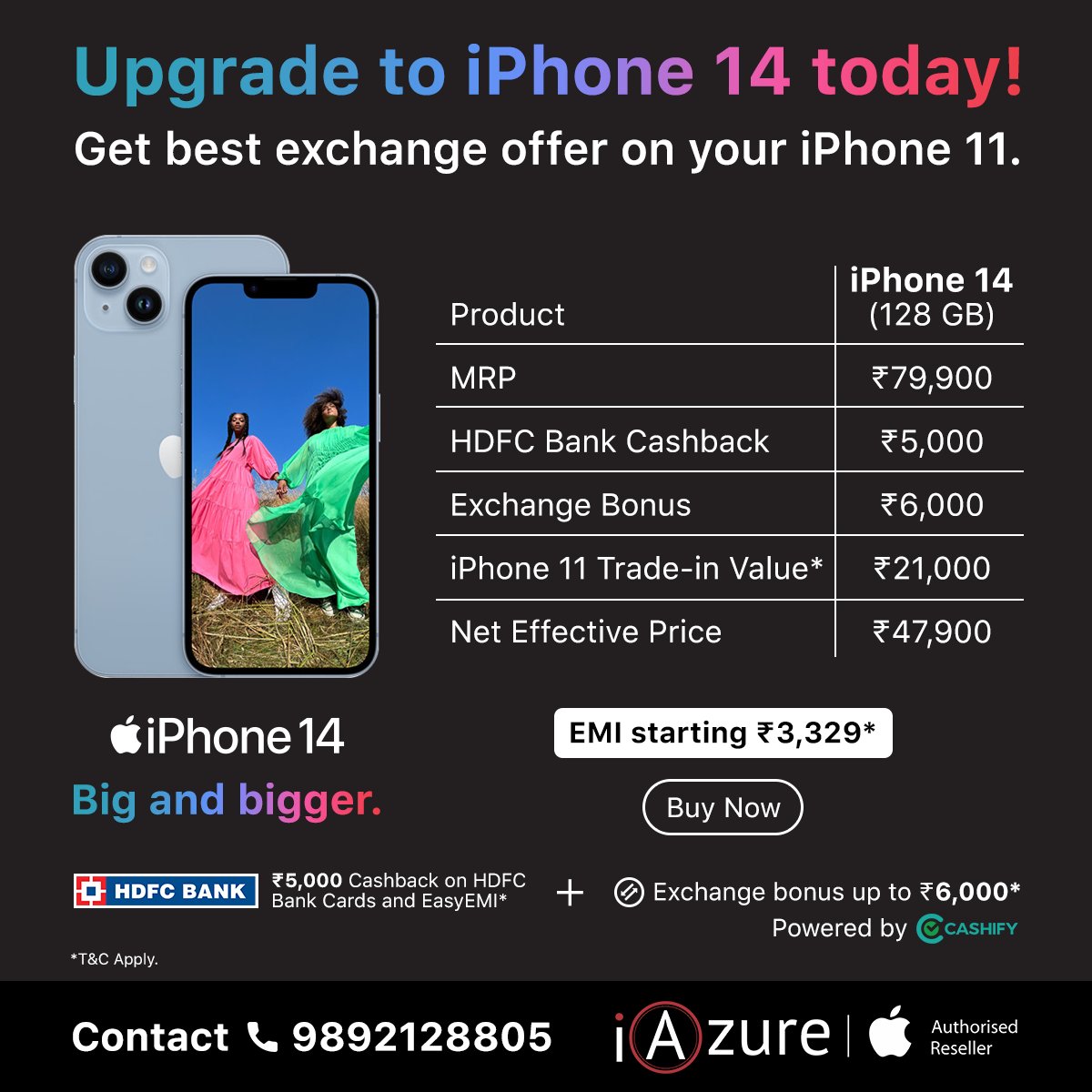 Grab your iPhone 14 in the new “Deep Purple” available at iAzure- Apple Authorised Reseller in Bandra. Visit soon for an amazing purchase journey. 
Contact No- +91 9892128805
#iAzure #AuthorisedAppleReseller  #iPhone14  #BuyNow #iPhone14InIndia  #iPhoneSeries #CrashDetection