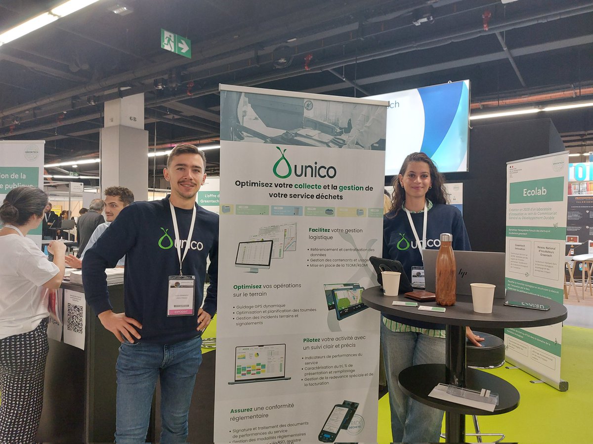 GreentechInno's tweet photo. Nous sommes heureux d'accueillir @UnicoStartUp sur notre stand à #Innopolis ! 

Retrouvez Greentech Innovation au Meet'Up Greentech 2022 !  https://t.co/han2fZFqPc https://t.co/8XIL1bp3cw