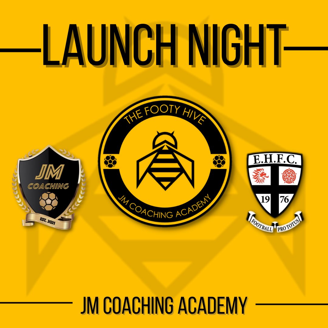 🚀 ITS LAUNCH NIGHT 🚀 

Tonight is the opening night of The Footy Hive 🐝 

We can’t wait to see you all at our sessions tonight at Bishop Rawstorne

#TheFootyHive #JMCoachingAcademy  #FoundationPhaseFootball #FootballDevelopmentCentre 
#PrivateAcademy
#FootballDevelopment