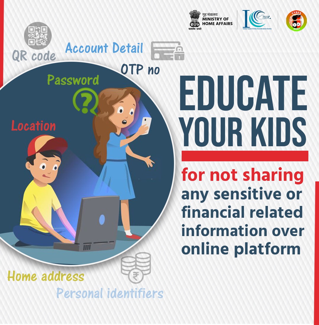 Cyberdost's tweet photo. Educate your kids on Cyber Safety: Be CyberSafe https://t.co/9xbvgQIX1i