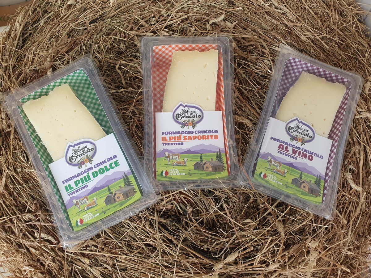 Nuovo #packaging in arrivo per il #Formaggio Crucolo!
Per il taglio da 200 grammi pratica vaschetta apri e gusta con innovativa veste grafica. Un approccio che unisce tradizione e futuro, pensato per le nuove generazioni di clienti #Crucolo.