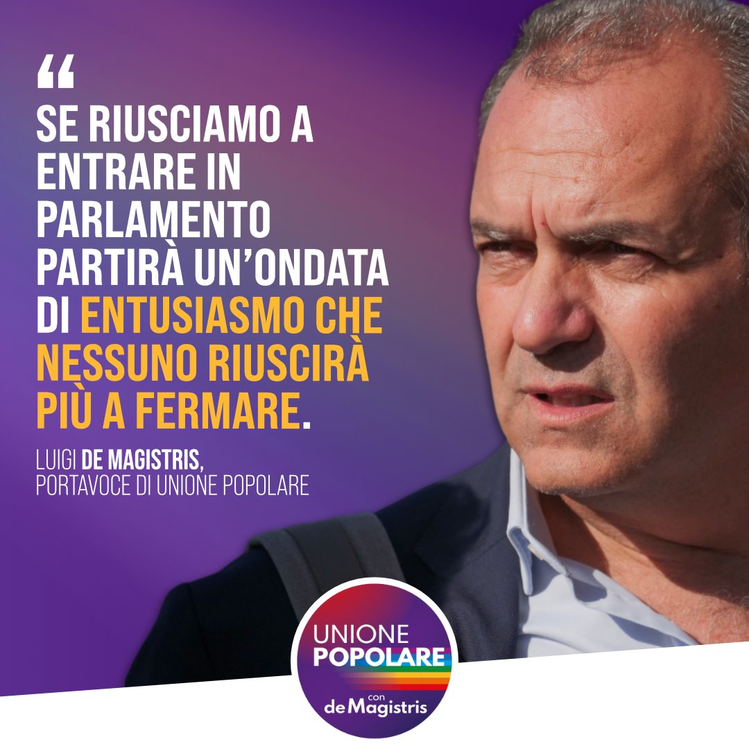 Come dimostra il nervosismo di alcuni influencer di sistema #UnionePopolare dà fastidio.  Sanno che se riusciamo a entrare in parlamento sarà difficile fermarci.