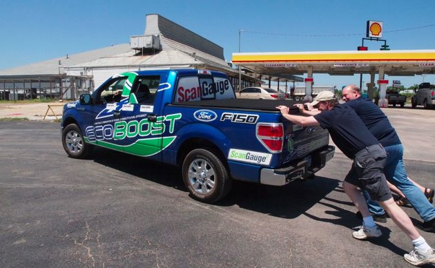 A gallon of gas is about $3.67

For $3.67, a Ford F-150 will take you 24 miles in 15 minutes. How long would it take a human to push a truck 24 miles?

$3.67 buys an incredible amount of human work equivalent. A fact we take for granted every time we fill up at the pump.