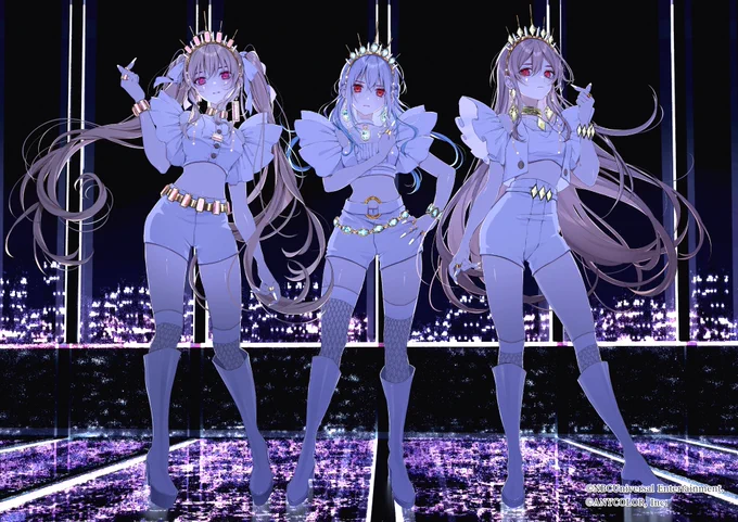 遅くなりましたが、【2022/10/5発売「Δ(DELTA)」収録曲】 ▽▲TRiNITY▲▽『XOXO』MVイラスト描かせていただきました。何卒よろしくお願いいたします。 