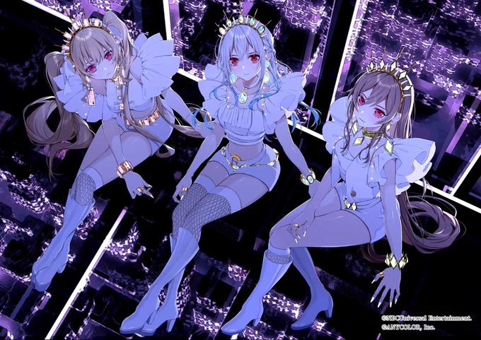 遅くなりましたが、【2022/10/5発売「Δ(DELTA)」収録曲】 ▽▲TRiNITY▲▽『XOXO』MVイラスト描かせていただきました。何卒よろしくお願いいたします。 