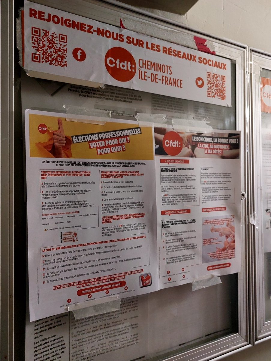 CFDTCheminotIDF's tweet photo. [TOURNÉES]
En direct du @RERB les équipes syndicales de Paris Nord @lambertdeborah6 ,Jérôme, @fredbell75 échangent avec les équipes commerciales #EGSTBK sur les sujets contractuels et élections 2022 #CFDT 
#MITRY #CGD2
Tous CFDT 👊🏾👊🏾 https://t.co/ZFaHtAioiX