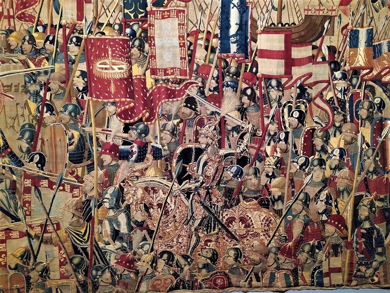 ORIENS_Cultura's tweet photo. #Tapices de #Pastrana o de Alfonso V de #Portugal: cuatro tapices gótico-flamencos que representan las conquistas del ejército portugués en África en 1471, en #Arcila y #Tánger. Están en el Museo Parroquial de Tapices de Pastrana, #Guadalajara. #Arte e #Historia #Militar https://t.co/eOYjjSsyvG